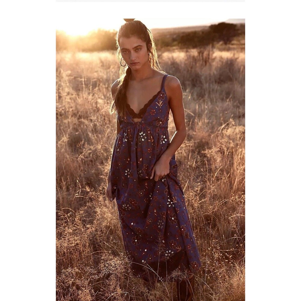 NWT Free People All The Jewels Embellished Dress Size Large Retail $400